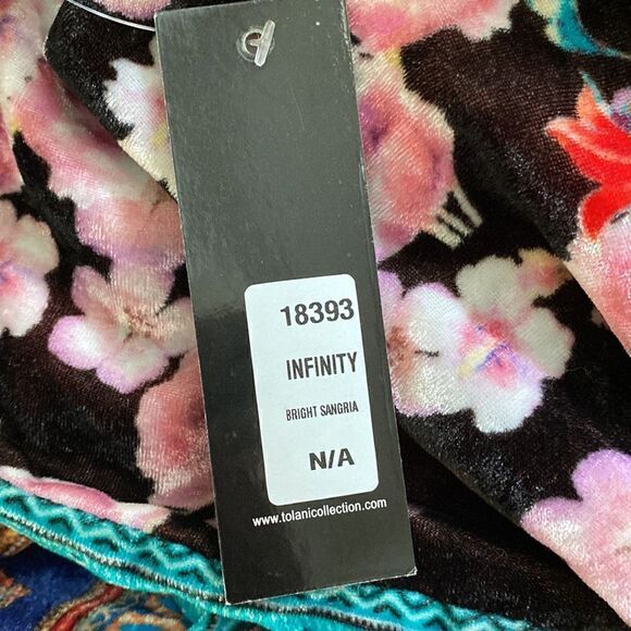 NWT Feathers By Tolani Anthropologie Jewel Toned Infinity Scarf - Picture 7 of 8